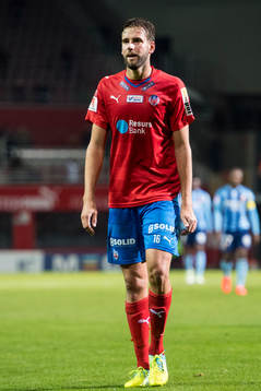 Helsingborgs Mikael Dahlberg deppar när han lämnar planen