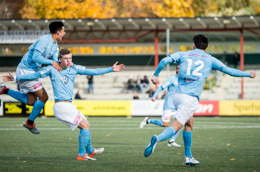 Malmös Teddy Bergqvist, Isak Redzic och Samuel Adrian