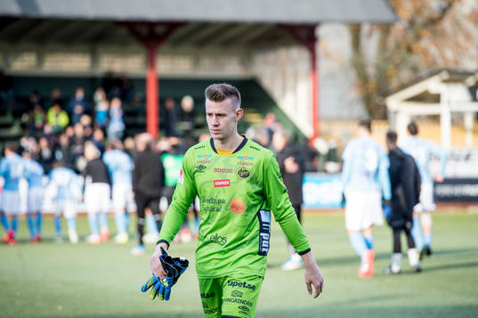 Elfsborgs målvakt David Olsson deppar