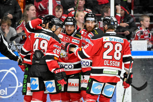Malmö Redhawks Nichlas Hardt jublar