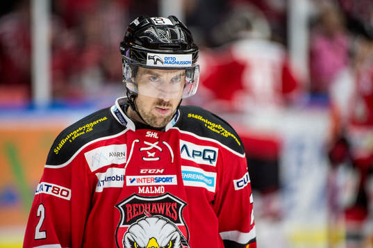 Malmö Redhawks Erik Andersson deppar