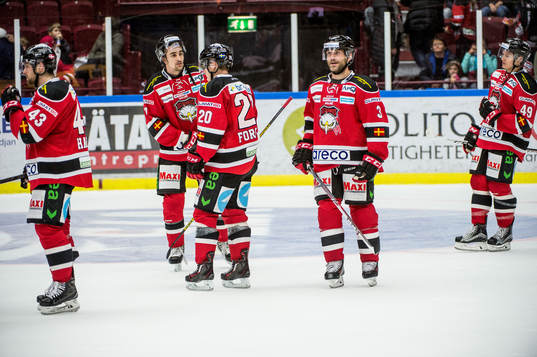Malmö Redhawks Nichlas Hardt, Nils Andersson, Erik