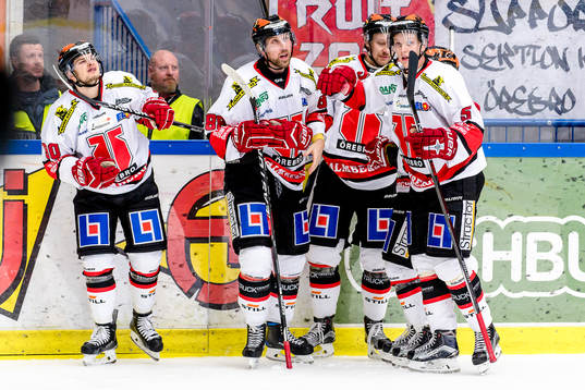 Örebros Libor Hudacek, Viktor Ekbom, Marcus Weinstock och