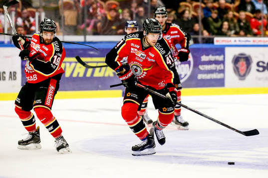 Luleås Ilari Melart och Jacob Lagacé