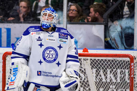 Leksands målvakt Atte Engren deppar