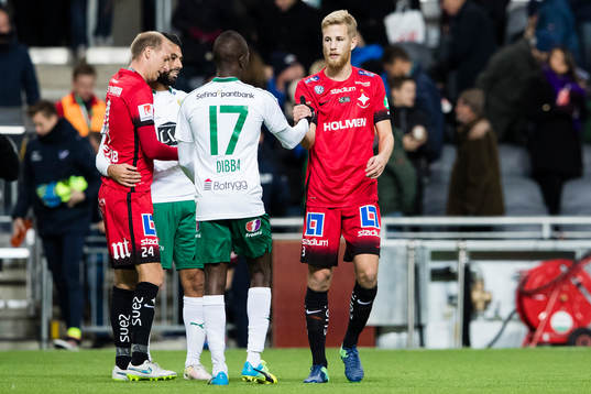 Hammarbys Pa Amat Dibba och Norrköpings Filip Dagerstål
