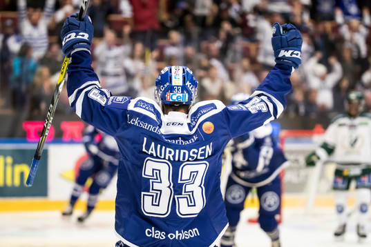 Leksands Markus Lauridsen jublar