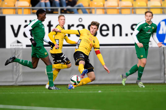 Hammarbys Samouil Izountouemoi och Elfsborgs Filip Schyberg