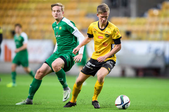Elfsborgs Tim Stålheden och Hammarbys Marcus Mitander