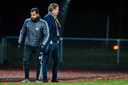 Ängelholms assisterande tränare David Roufpanah och