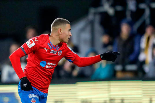 Helsingborgs Jordan Larsson jublar
