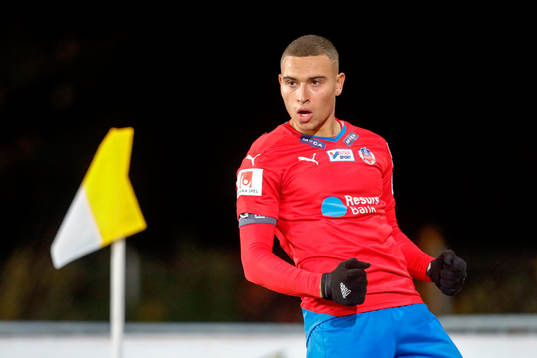 Helsingborgs Jordan Larsson jublar