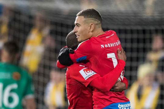 Helsingborgs Jordan Larsson jublar