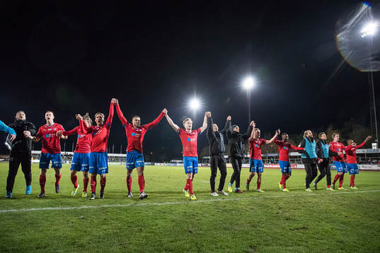 Helsingborgs spelar jublar