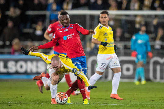 Falkenbergs Christoffer Carlsson och Helsingborgs Monday