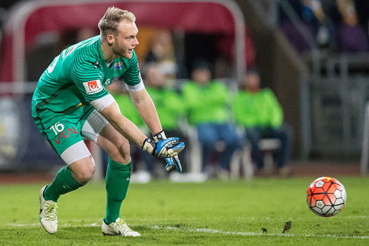 Falkenbergs målvakt Alexander Lundin