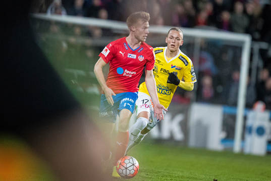 Helsingborgs Andreas Landgren och Falkenbergs Jesper