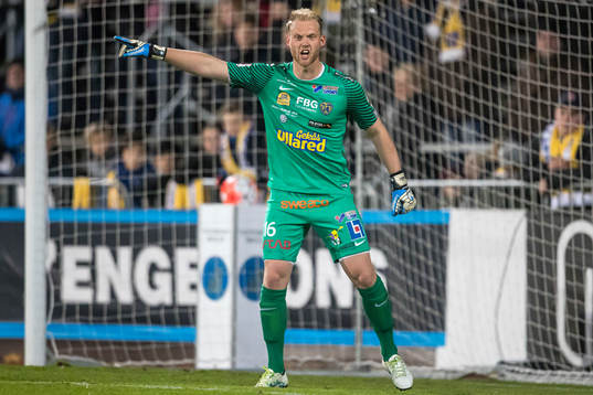 Falkenbergs målvakt Alexander Lundin