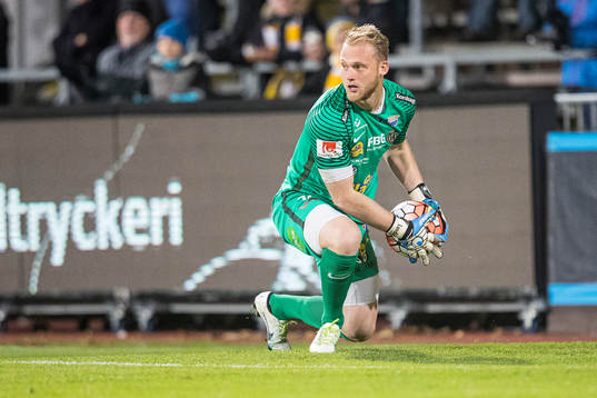 Falkenbergs målvakt Alexander Lundin