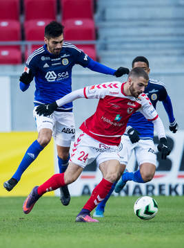Kalmars Filip Sachpekidis och Sundsvalls Stefan Silva