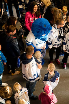 Liffe miglar innan ishockeymatchen i SHL mellan Leksand och