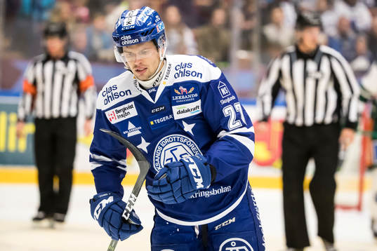 Leksands Eric Castonguay  i ishockeymatchen i SHL mellan