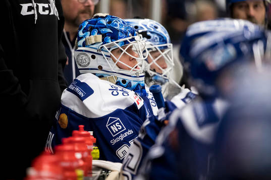 Leksands målvakt Atte Engren och Leksands målvakt Henrik