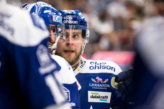 Leksands Nichlas Torp  i ishockeymatchen i SHL mellan