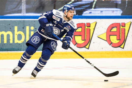 Leksands Nichlas Torp  i ishockeymatchen i SHL mellan