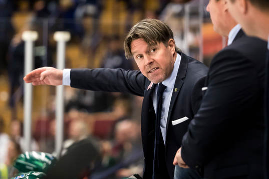 Färjestads assisterande tränare Anders Karlsson  i