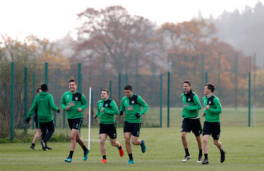 Bläddra bland fler bilder av Fotboll, Inför Champions League, Celtic, Träning & Presskonferens