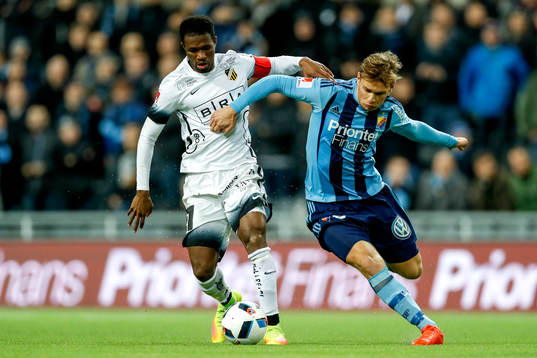 Häckens Mohammed Abubakari och Djurgårdens Jesper