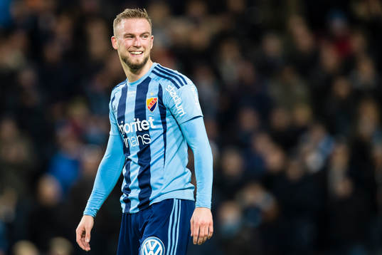 Djurgårdens Alexander Faltsetas ser glad ut