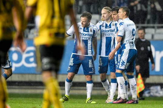 IFK Göteborgs Scott Jamieson, Elias Mar Omarsson, Mads
