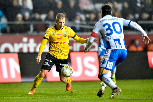 Elfsborgs Per Frick och IFK Göteborgs Mattias Bjärsmyr