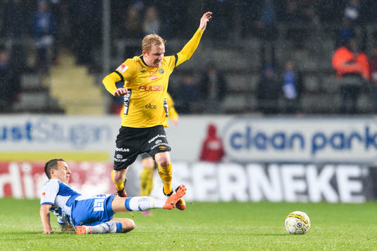 Elfsborgs Simon Lundevall och IFK Göteborgs Martin