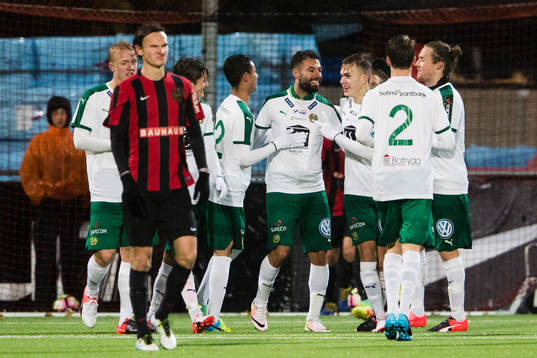 Hammarbys Imad Khalili (m) jublar