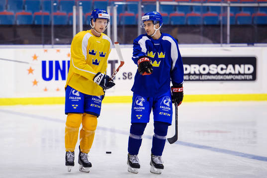 Sveriges Carl Klingberg och Nils Andersson