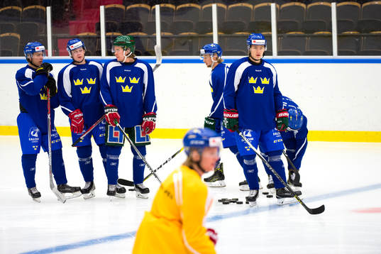Sveriges Kristoffer Gunnarsson framför några av sina
