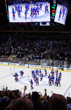 New Yorks spelare jublar