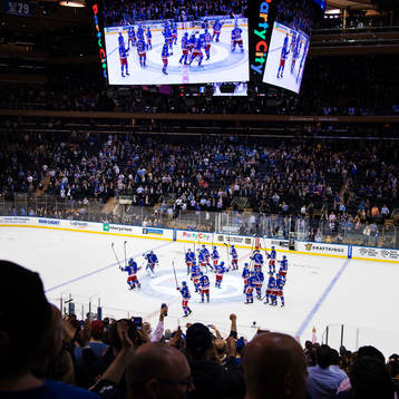 New Yorks spelare jublar