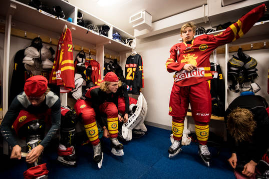 Skånes Melvin Wennström, Hugo Wirell och Markus Hansson i
