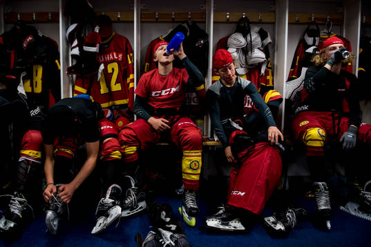 Skånes Daniel Holmqvist, Melvin Wennström och Hugo Wirell