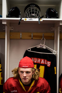 Skånes Hugo Wirell i omklädningsrummet