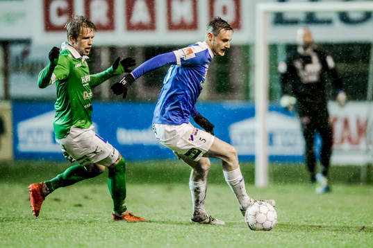 Trelleborgs Anton Tideman och Ljungskiles Tim Nilsen