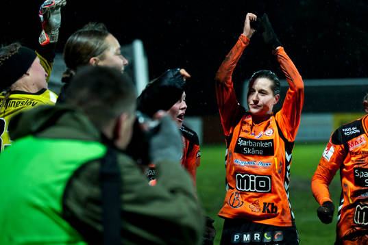 Kristianstads Johanna Rasmussen jublar