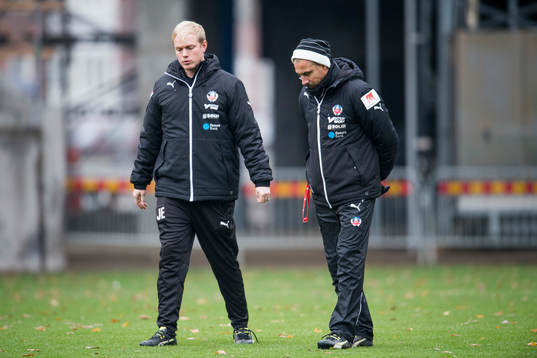 Helsingborgs assisterande tränare Jonas Eidevall och