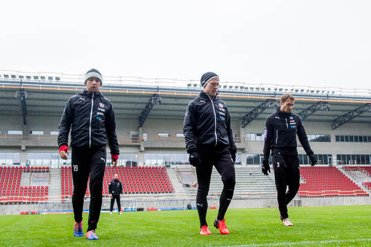 Helsingborgs Darijan Bojanić, Andreas Landgren och