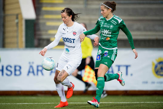 Rosengårds Lotta Schelin och Mallbackens Sarah Bergman