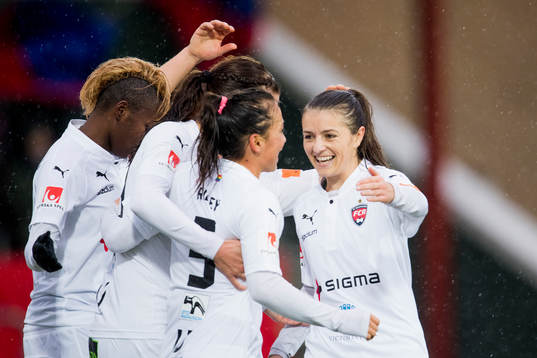 Rosengårds spelare jublar